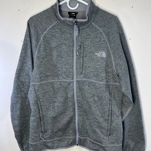 The North Face Heather Gray Zip-Up Jacket